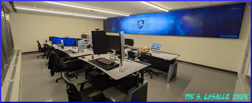 Cybersecurity operations center when we first built it