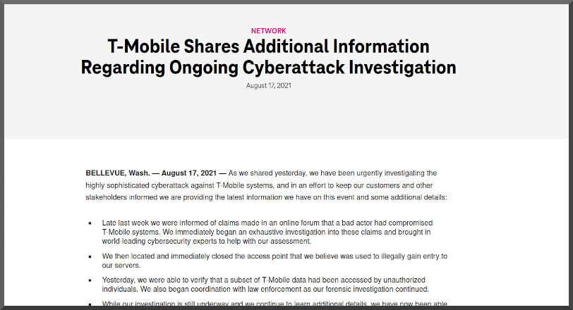 T-Mobile breach